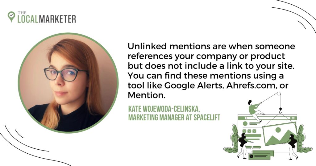 12 Ways to Build Quality Backlinks to Your Business Website Photo showing image of Kate Wojewoda Celinska.